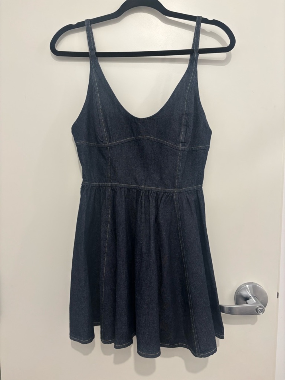 Zara Dark Denim Strappy Dress
